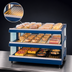 Thumbnail image #3 for Hatco Glo-Ray Designer Slant Dual-Shelf Countertop Hot Food Display Warmer with Heated Glass Shelves