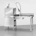 Thumbnail image #3 for Eagle Group SDTR-48-16/3-SL-X 48-Inch Straight Soiled Dishtable with Pre-Rinse Sink, Right-to-Left, 8-Inch Backsplash