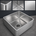 Thumbnail image #3 for John Boos 1-Compartment Weld-In/Undermount Sink, 14 x 16 x 14 Inches, 14 Gauge Type 300 Stainless Steel