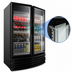 Thumbnail image #3 for Beverage-Air Marketeer 2-Door Reach-In Refrigerated Glass Door Merchandiser, 16.77 Cu. Ft., Black