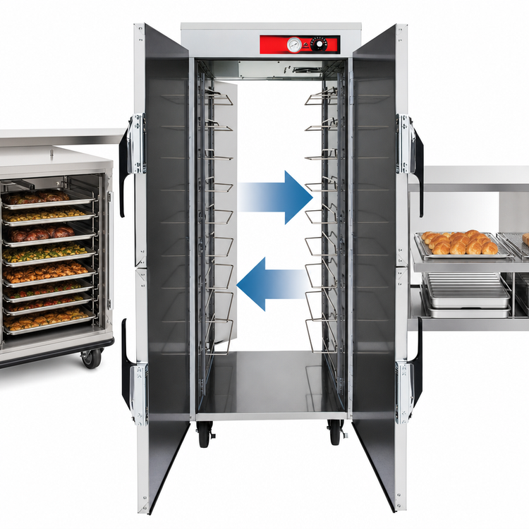 Product image #4 for Vulcan VPT13 Pass-Thru Mobile Insulated Holding/Transport Cabinet, 13 Full-Size Sheet Pan Capacity