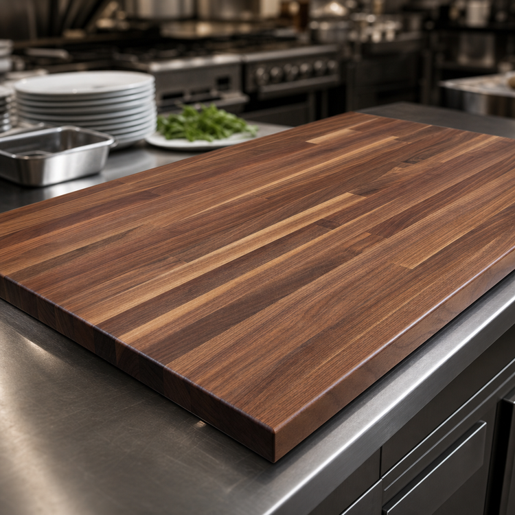 Product image #3 for Boos Block American Black Walnut Blended Edge Grain Kitchen Countertop, 72 x 32 x 1-1/2 Inches, Oil Finish