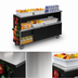 Thumbnail image #3 for Dinex Middle School Breakfast Portable Bar with 304 Stainless Steel Work Surface and Black Vinyl Clad Aluminum Exterior