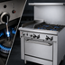 Thumbnail image #3 for Garland GFE Starfire Pro 36-Inch Gas Restaurant Range with 4 Open Burners, 12-Inch Thermostatic Griddle, and Standard Oven