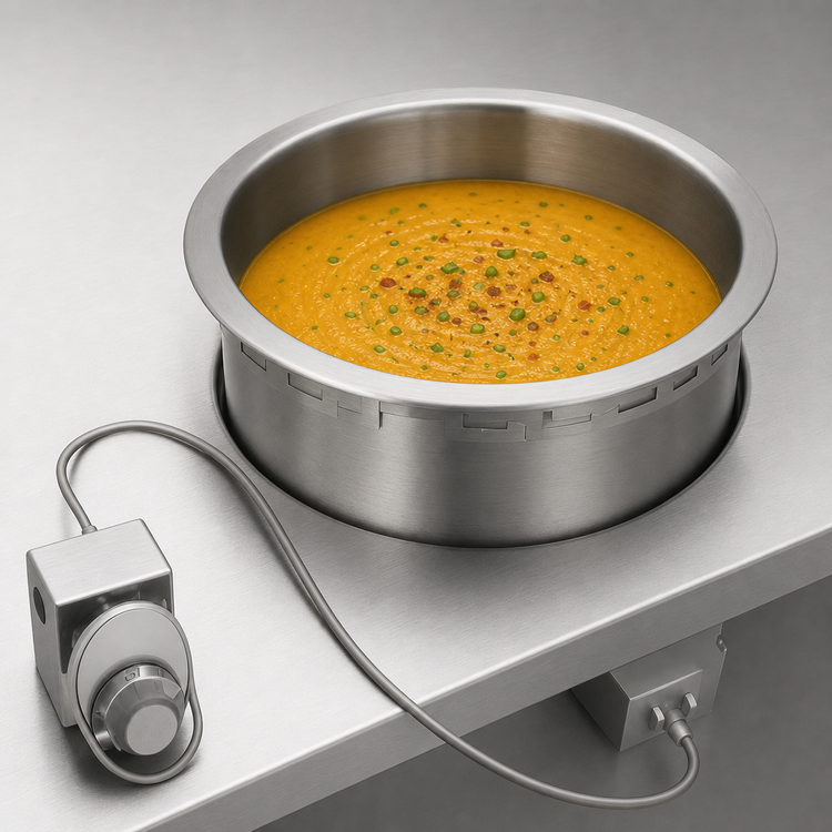 Product image #3 for Wells SS-10T Built-In Top-Mount Round Food Warmer for 11-Quart Inserts