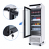 Thumbnail image #3 for Atosa 27-Inch One-Section Glass Door Refrigerator Merchandiser, Left-Hinged, Bottom-Mount Self-Contained, 19.1 Cu. Ft.