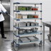 Thumbnail image #3 for MetroMax 4 5-Tier Mobile Polymer Shelving Unit, 36 x 24 x 80 Inches