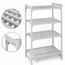 Thumbnail image #4 for Cambro Camshelving Premium 4-Tier Vented Stationary Starter Unit, 21 x 42 x 72 Inches, Speckled Gray