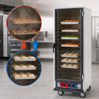 Thumbnail image #3 for Metro C5 C519-CFC-U Mobile Full-Height Heated Holding and Proofing Cabinet with Clear Door, 18 Sheet Pan Capacity, 120V