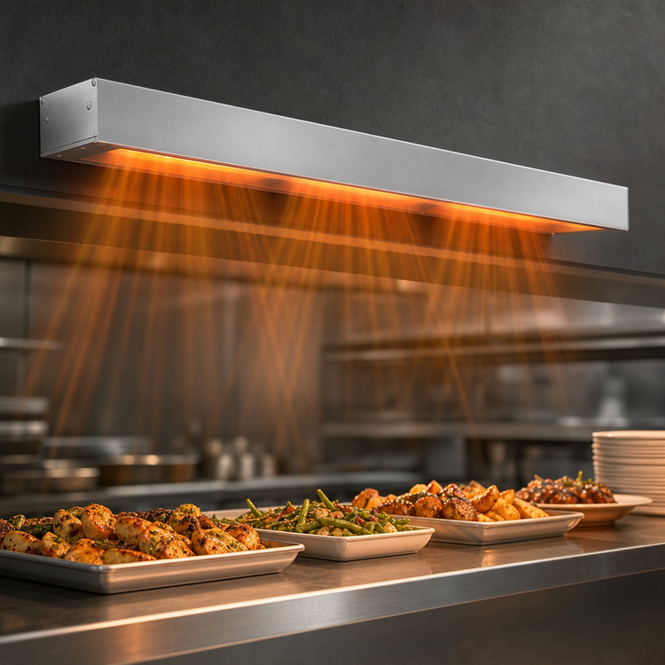 Product image #3 for Hatco Glo-Ray 60-Inch Infrared Strip Heater, Single Rod, Unlighted, 120V, 1400W