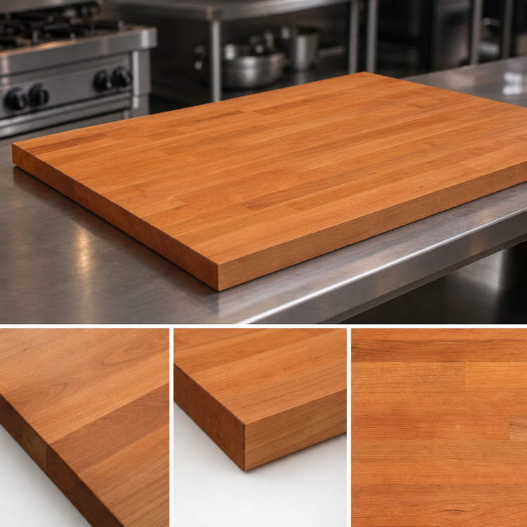 Product image #3 for John Boos Boos Block American Cherry Edge Grain Kitchen Countertop, 48 x 32 x 1-1/2 Inch, Oil Finish