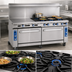 Thumbnail image #3 for Imperial Pro Series 72-Inch Gas Restaurant Range with 6 Open Burners, 6 Step-Up Burners, and 2 Convection Ovens