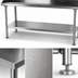 Thumbnail image #3 for John Boos Stainless Steel Dishtable Undershelf with Adjustable Bullet Feet, 137-5/8