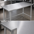 Thumbnail image #3 for John Boos Stallion 60-Inch x 30-Inch 16 Gauge Stainless Steel Top Work Table with Stallion Safety Edge