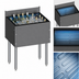 Thumbnail image #3 for CHOICE Underbar Stainless Steel Ice Bin with Built-In 10-Circuit Cold Plate, 30 Inch W x 24 Inch D, 106 lb. Capacity