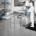 Thumbnail image #3 for Advance Tabco L-Shaped Left-Hand Island Soil Dishtable with Pre-Rinse Sink, 119-Inch, 304 Stainless Steel