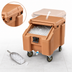 Thumbnail image #4 for Cambro SlidingLid™ Slant Top Mobile Ice Caddy, 100 lb. Capacity, Coffee Beige