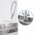 Thumbnail image #3 for EasyInstall Single Hole Deck-Mount Pre-Rinse Unit with 12-Inch Swing Add-On Faucet and 44-Inch Hose