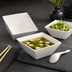 Thumbnail image #3 for Prestige 6-Inch Square 24 oz. White Porcelain Asian Soup Bowl