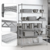 Thumbnail image #3 for Eagle Redi-Pak 5-Tier Stationary Wire Shelving Unit, 60 x 24 x 63 In., Chrome Finish