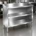 Thumbnail image #3 for 60-Inch Stainless Steel Dish Cabinet with Open Base and Mid-Shelf