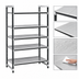 Thumbnail image #3 for Cambro Camshelving Elements XTRA 5-Tier Solid Stationary Starter Shelving Unit, 18 x 72 x 84 Inches, Speckled Gray