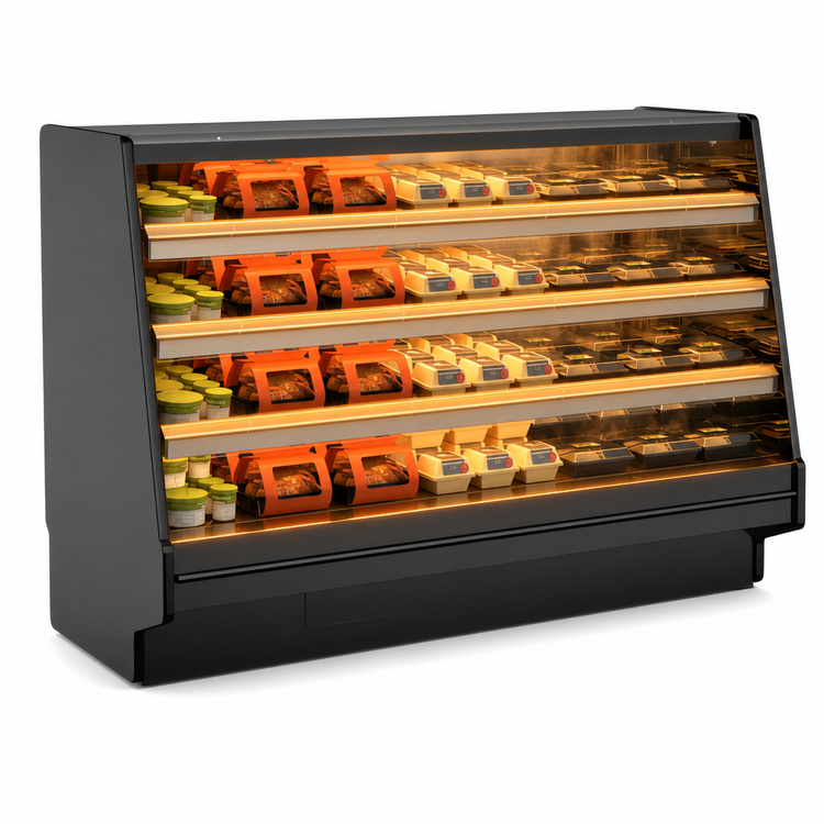 Product image #3 for Structural Concepts Fusion Heated Open-Front Self-Service Food Display Case, 51-Inch, 3 Heated Shelves