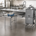 Thumbnail image #3 for Eagle Group Island Soiled Dishtable with Dish Landing Shelf and Pre-Rinse Sink, Left-to-Right Operation, 72-Inch Machine-to-Corner, 60-Inch Corner-to-End