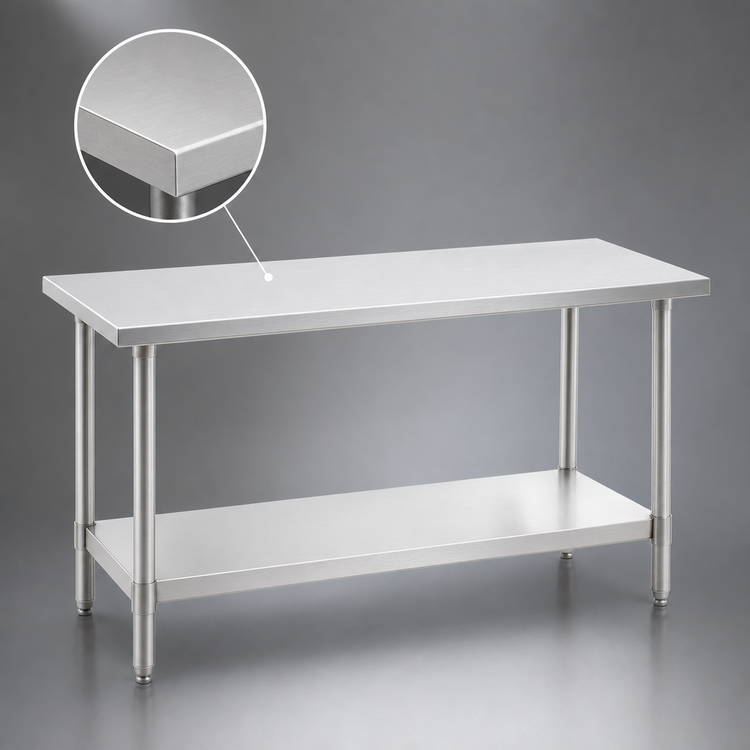 Product image #3 for Eagle Spec-Master 108-Inch x 30-Inch Stainless Steel Work Table with Adjustable Undershelf