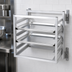 Thumbnail image #3 for Channel Wall-Mounted Side-Load Aluminum Sheet Pan Rack for 10 Half-Size Pans