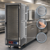 Thumbnail image #3 for Metro C5 3 Series Full-Height Mobile Heated Holding Cabinet with Gray Insulation Armour and Clear Polycarbonate Door