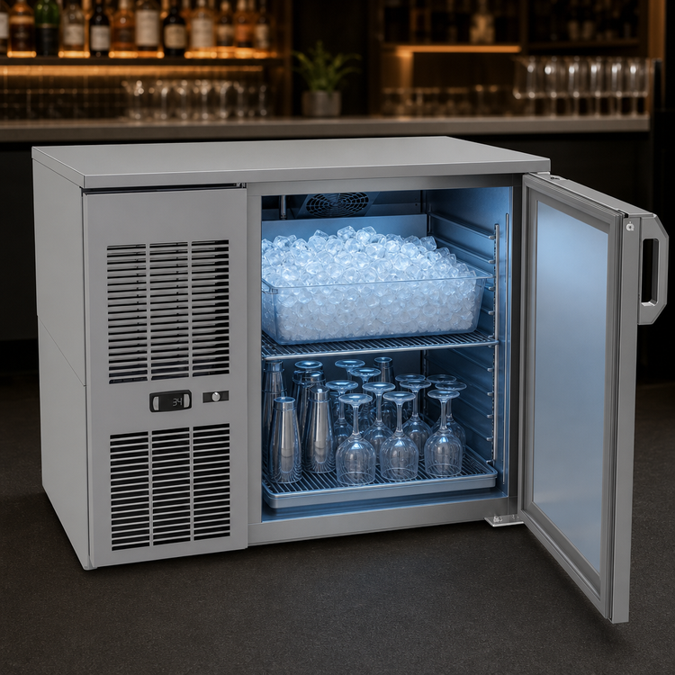 Product image #3 for Glastender F1FL36 36-Inch One-Zone Front-Serviced Low-Profile Swing-Door Froster / Glass Chiller
