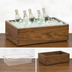 Thumbnail image #4 for Cal-Mil Sydney Complete Ice Housing with Polycarbonate Pan and Liner, Walnut