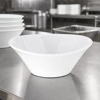 Thumbnail image #3 for CFS Brands Stadia® 5300702 32 oz White Oblong Melamine Bowl, 8-Inch Diameter Case of 12