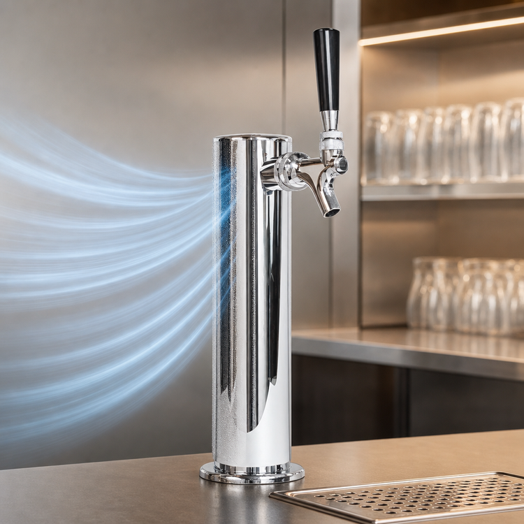 Product image #3 for Micro Matic USA Countertop Air-Cooled Single-Faucet Column Draft Beer Tower