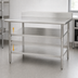 Thumbnail image #3 for Eagle Group Adjustable Stainless Steel Work Table Undershelf, 48