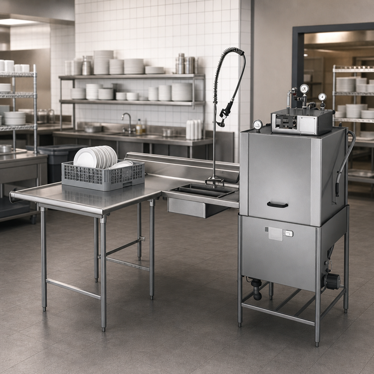 Product image #3 for Eagle Group SDTLL-120-16/4 Island Soiled Dishtable with Dish Landing Shelf