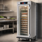 Thumbnail image #3 for Metro C5 C599L-SFC-LPFS Controlled Humidity Heated Holding and Proofing Cabinet, Full-Height Pass-Thru, 18-Pan, Glass & Solid Doors, Mobile