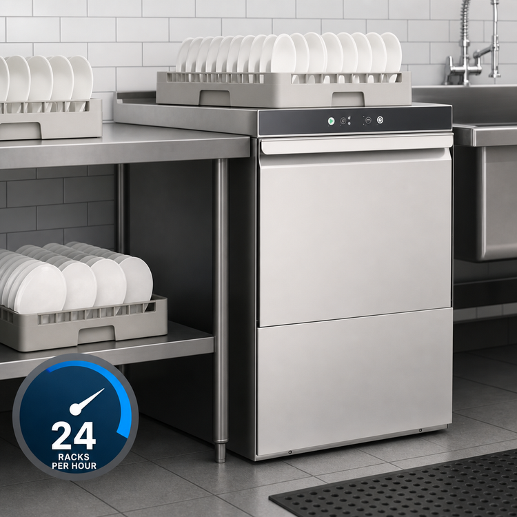Product image #3 for Hobart Centerline CUL-1 Undercounter Low-Temperature Chemical Sanitizing Dishwasher, 24 Racks/Hour