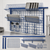 Thumbnail image #3 for Quantum Store Grid Medium-Duty Wall-Mounted Starter Kit with Tray Drying Racks, Bottle Holders, and Hooks