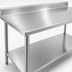 Thumbnail image #3 for Eagle Spec-Master Marine Series Stainless Steel Work Table with Backsplash and Undershelf, 72W x 36D