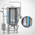 Thumbnail image #3 for Legion LTCR-100 100-Gallon Direct Steam Coffee Kettle