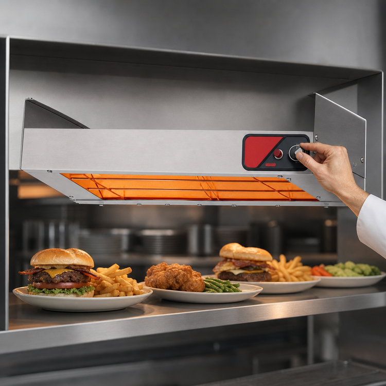 Product image #3 for Nemco 36-Inch Dual Unlighted Infrared Strip Heater with Infinite Temperature Control, 208V
