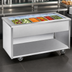 Thumbnail image #3 for Randell Custom & Serving Mobile Ice-Cooled 6-Pan Cold Food Table with Open Rear Base