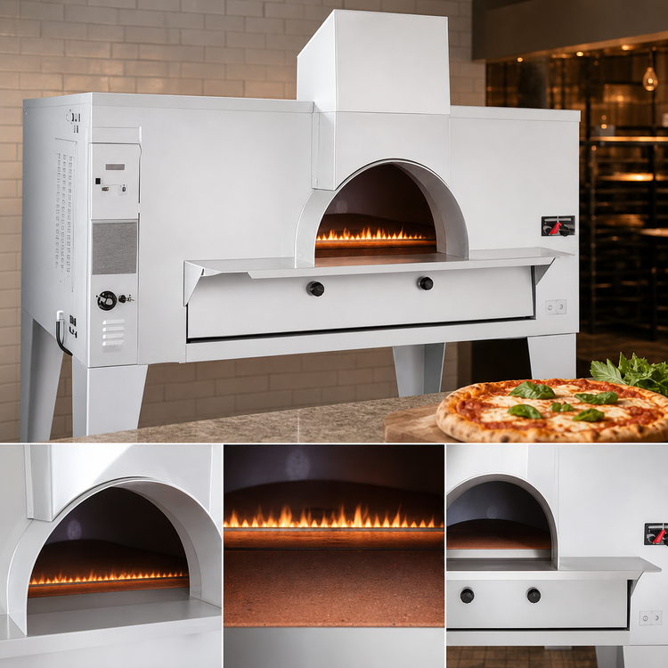 Product image #3 for Bakers Pride IL Forno Classico FC-516 Single Deck Wood-Burning-Style Gas Pizza Oven