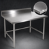 Thumbnail image #3 for John Boos Stallion 84-Inch Stainless Steel Work Table with 5-Inch Backsplash and Safety Edge