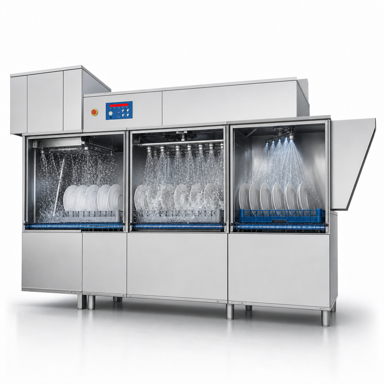 Product image #3 for Blakeslee RC86 HRD99 High-Temp Conveyor Dishwasher with Prewash, Double Rinse & Double Tank