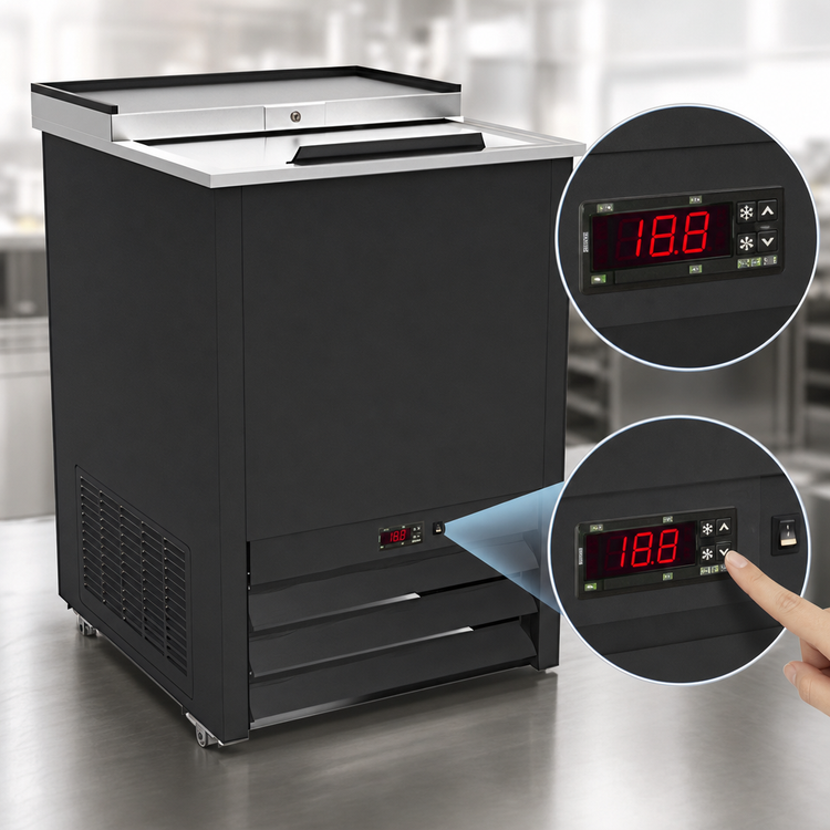 Product image #3 for Serv-Ware 24-Inch Glass Froster with Sliding Top Door, 2.67 Cu. Ft., 115V