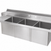 Thumbnail image #3 for Advance Tabco 95-Inch Right-Hand 3-Compartment Sink Dishtable with 35-Inch Drainboard