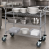 Thumbnail image #3 for Quantum WRSC-1848-3 48-Inch x 18-Inch 3-Shelf 304 Stainless Steel Wire Utility Cart